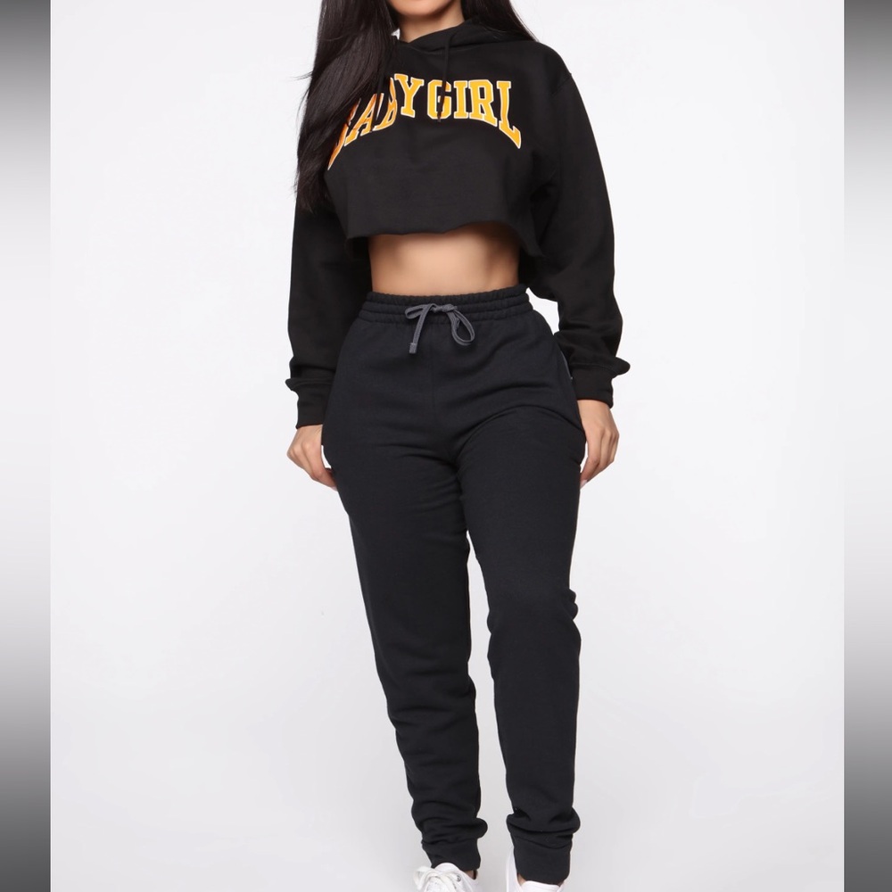 Black sweatsuit